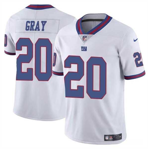 Men & Women & Youth New York Giants #20 Eric Gray White Color Rush Limited Football Stitched Jersey->new york giants->NFL Jersey